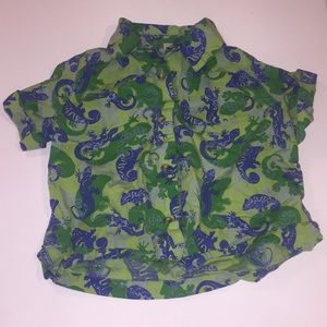 Arizona 4T boys short sleeved button down shirt